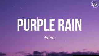 Prince  Purple Rain Lyrics [upl. by Bremble]