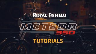 CHAIN PLAY ADJUSTMENT  Royal Enfield Meteor 350 DIY [upl. by Lonyer]