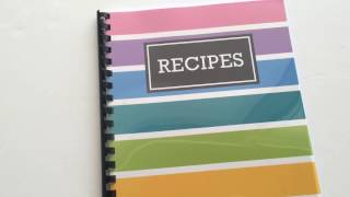 How to quickly make a DIY recipe book plus free printable recipe pages and book cover [upl. by Negriv338]