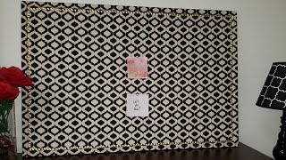 How to Make a Fabric Cork Board [upl. by Mauricio]