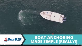 Boat Anchoring Made Simple REALLY  BoatUS [upl. by Liza]