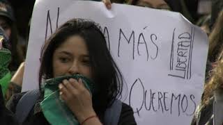 Tijuana Women Demand Actions As Violence Against Women Continues To Rise In Mexico [upl. by Zilef]