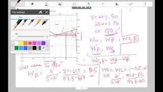 Determine Eutectic Properties PbSn alloy Example [upl. by Erual]