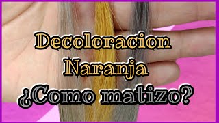 Decoloración Naranja como matizar  Lilyymakeuup [upl. by Affer42]