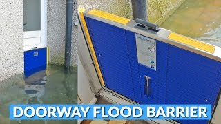 Incredible Doorway Flood Barrier [upl. by Ahsinned20]