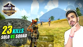 23 KILLS WITH NEW CHARACTERS  FREE FIRE 3rd ANNIVERSARY SPECIAL GAMEPLAY [upl. by Constancia]