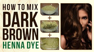 How to dye your hair dark brown at home using henna [upl. by Dachy]