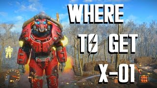 Fallout 4  X01 Power Armor Location Guide [upl. by Noimad]