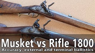 Flintlock musket versus flintlock rifle [upl. by Pisano]