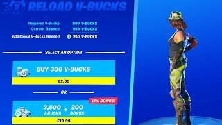 EASILY Top Off Your VBUCKS RELOAD VBUCKS FEATURE [upl. by Moia]