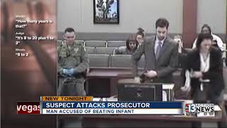 Ticking time bomb child abuser attacks Las Vegas prosecutor in courtroom [upl. by Dwaine]