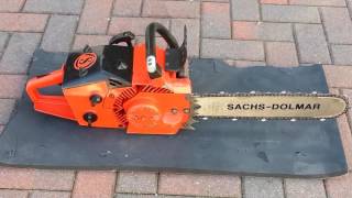 Sachs Dolmar KMS 4 Wankel Chain saw [upl. by Ridley]