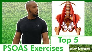 Psoas  Top 5 exercises [upl. by Trahern]