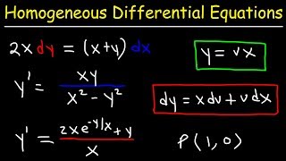 Homogeneous Differential Equations [upl. by Ahtelat]