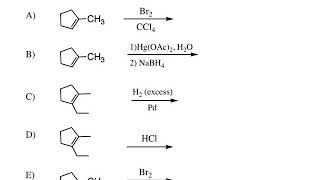 Alkene Reactions 1  Narrated Answer Key [upl. by Codel132]