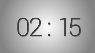 2 Minutes and 15 seconds countdown Timer  Beep at the end  Simple Timer two min fifteen sec [upl. by Sion]