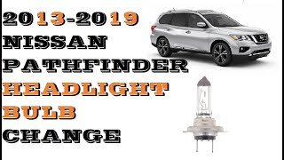 How to Change Replace Headlight bulbs in Nissan Pathfinder 20132020 [upl. by Zebulon]