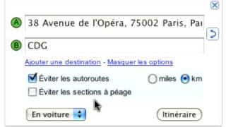 Google Maps  Recherche ditinéraires [upl. by Ahsenor]