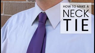 How to Make a Necktie [upl. by Kinny631]