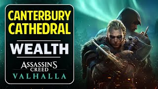 Canterbury Cathedral Gear  Armor Chest Location  Cent Wealth Guide  Assassins Creed Valhalla [upl. by Gladwin550]