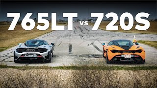 765LT vs 720S  Ultimate McLaren Drag and Roll Race [upl. by Reel568]