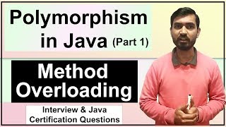 Polymorphism In Java Part 1  Method Overloading in Java [upl. by Adnawal]