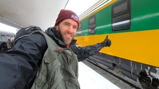 Winter Train Trip in Romania Bucharest to Brasov [upl. by Ocsicnarf]