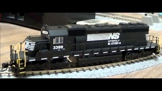 N Scale InterMountain SD40 2 Review [upl. by Margaux]