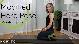 Modified Hero Pose  How to do Virasana  Yoga [upl. by Dee Dee]