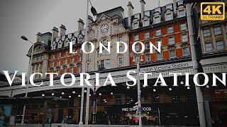 London Victoria Station Walk Through England 4K [upl. by Nwahsan832]