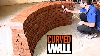 Building a Curved Brick Wall [upl. by Corenda]