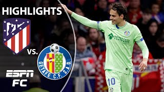 Atletico Madrid vs Getafe  LaLiga Highlights  ESPN FC [upl. by Anala]