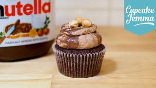 How to Make Nutella Cupcakes  Cupcake Jemma [upl. by Annij]