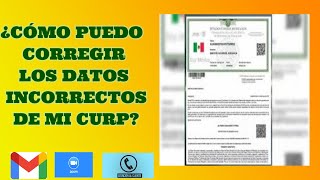 Modifica o corrige tu CURP 2021 [upl. by Etteniuqna]