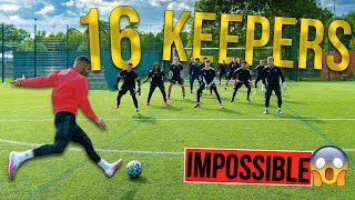 SHOOTING AGAINST 16 KEEPERS  IMPOSSIBLE CHALLENGE  Billy Wingrove amp Jeremy Lynch [upl. by Eadas]