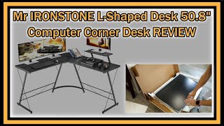 Mr IRONSTONE LShaped Desk 508quot Computer Corner Office or Gaming Desk FULL REVIEW With ASSEMBLY [upl. by Memberg903]