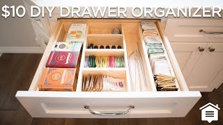 10 DIY Drawer Organizer  How to Build [upl. by Nylhsa]