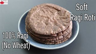 Ragi Roti Recipe  How To Make Soft Ragi Roti  Easy Finger Millet Chapathi  Skinny Recipes [upl. by Renate]