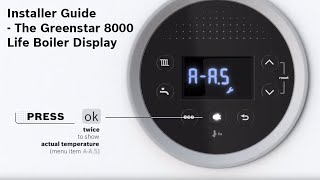 Installer Guide – The Greenstar 8000 Life Boiler Display [upl. by Mari]