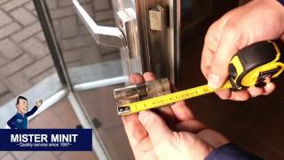 How To Replace A Cylinder Lock Yourself  MISTER MINIT [upl. by Takara]