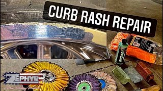 HOW TO REPAIR CURB RASH  AMERICAN FORCE WHEELS  POLISHED WHEELS [upl. by Nisse]