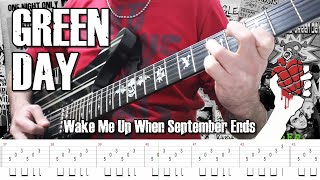 Green Day  Wake Me Up When September Ends Guitar Cover  TABS [upl. by Yllitnahc]