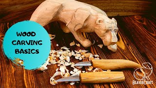 Wood Carving for Beginners  BasicsampTips [upl. by Sillert]