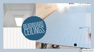 How to Install Beadboard to a Ceiling Yourself  EASY [upl. by Lebatsirhc]