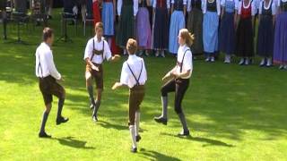 Austrian traditional folk dance Haidauer amp Osterwitzer Schuhplattler [upl. by Nyladnar]