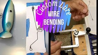 Custom lure wire bending Wire forming for Fishing Lures [upl. by Arondell]