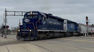 Trains of the Durand MI area  Amtrak in Perry 121724 [upl. by February]