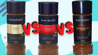 Fine Aroma vs Rich Aroma vs Espresso 57  Davidoff Coffee  Review and comparison [upl. by Ennayr371]