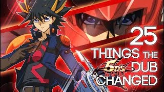 YuGiOh 5Ds 25 THINGS the English Dub CHANGEDCENSORED [upl. by Eniar]