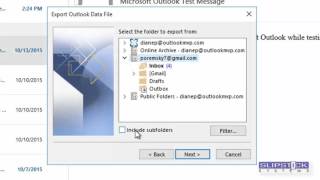 How to Export to an Outlook PST file [upl. by Lleinad]